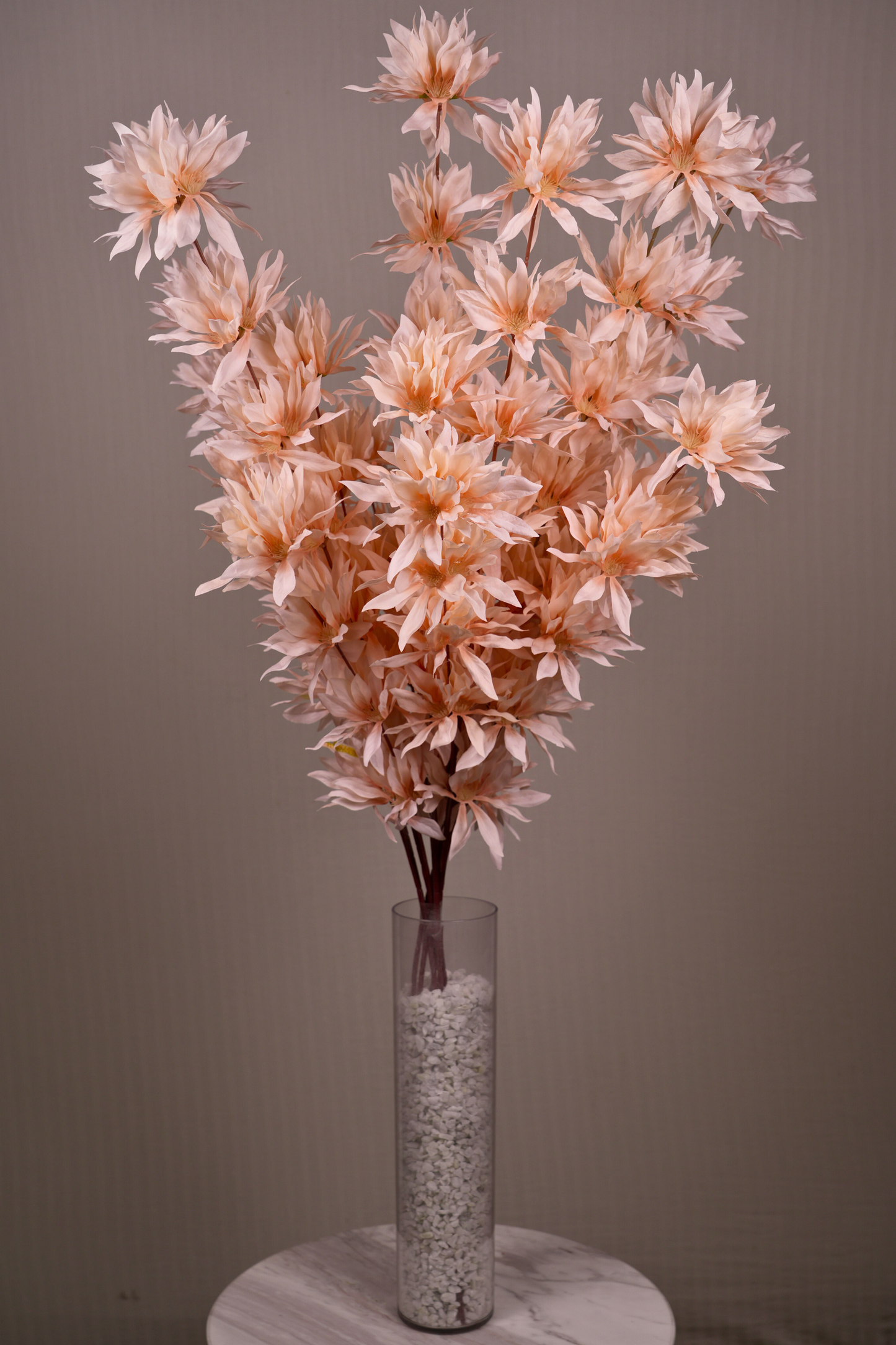 Faux Spider Chrysanthemum Whisper Flower Stem - Peach