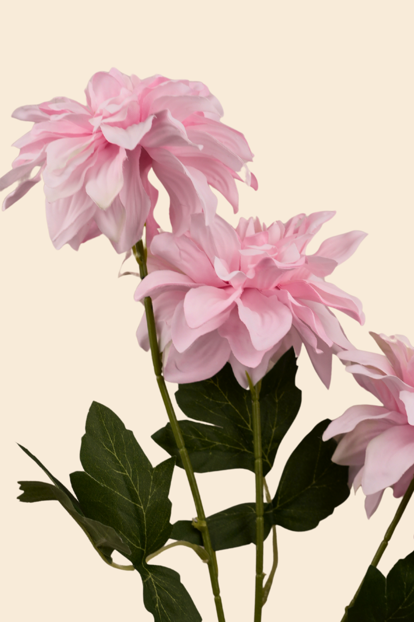 Faux Dahlia Grand Bloom Flower Stem - Light Pink