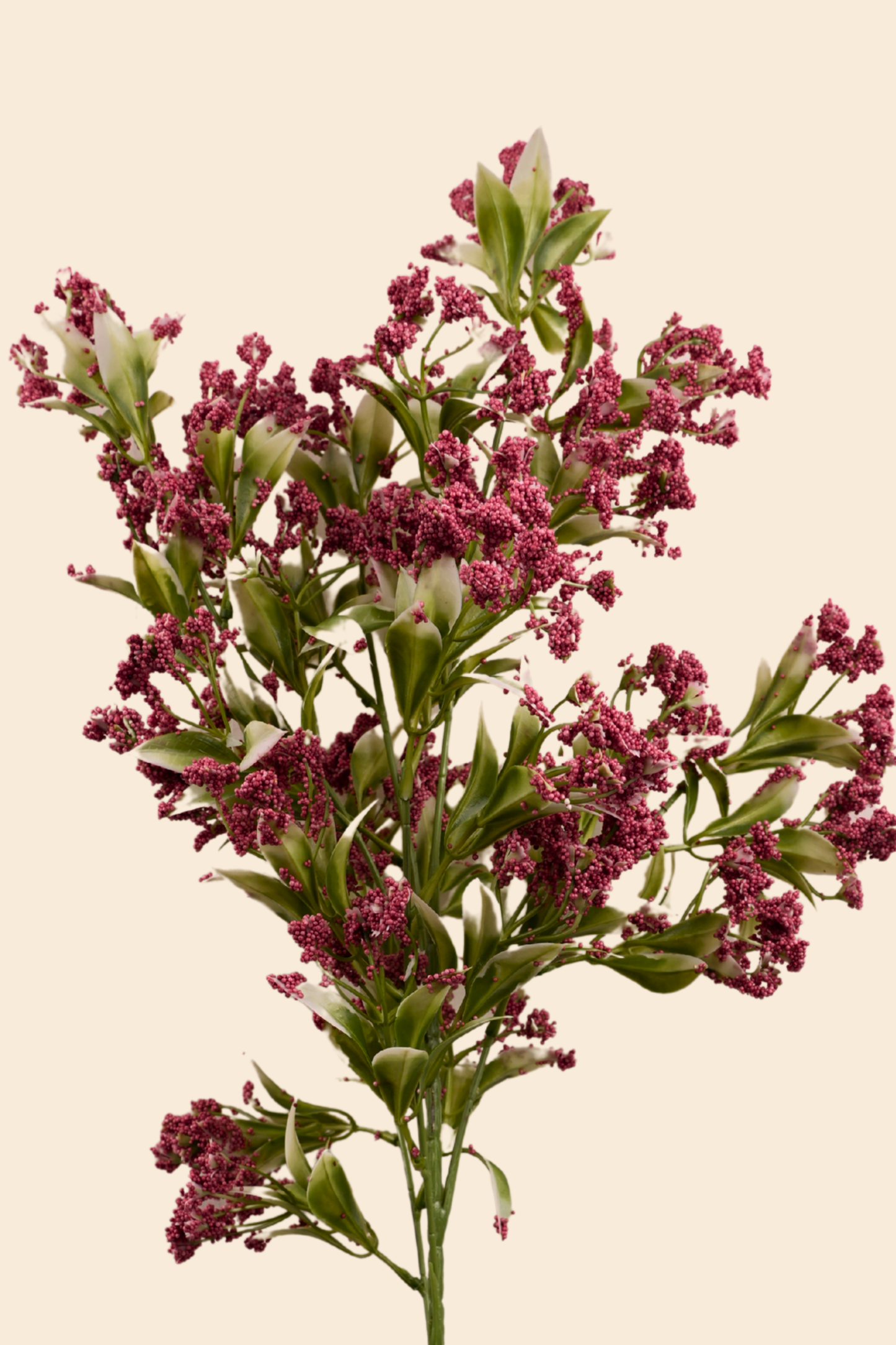 Faux Gypsophila Babys Breath Flower Stem - Dark Pink