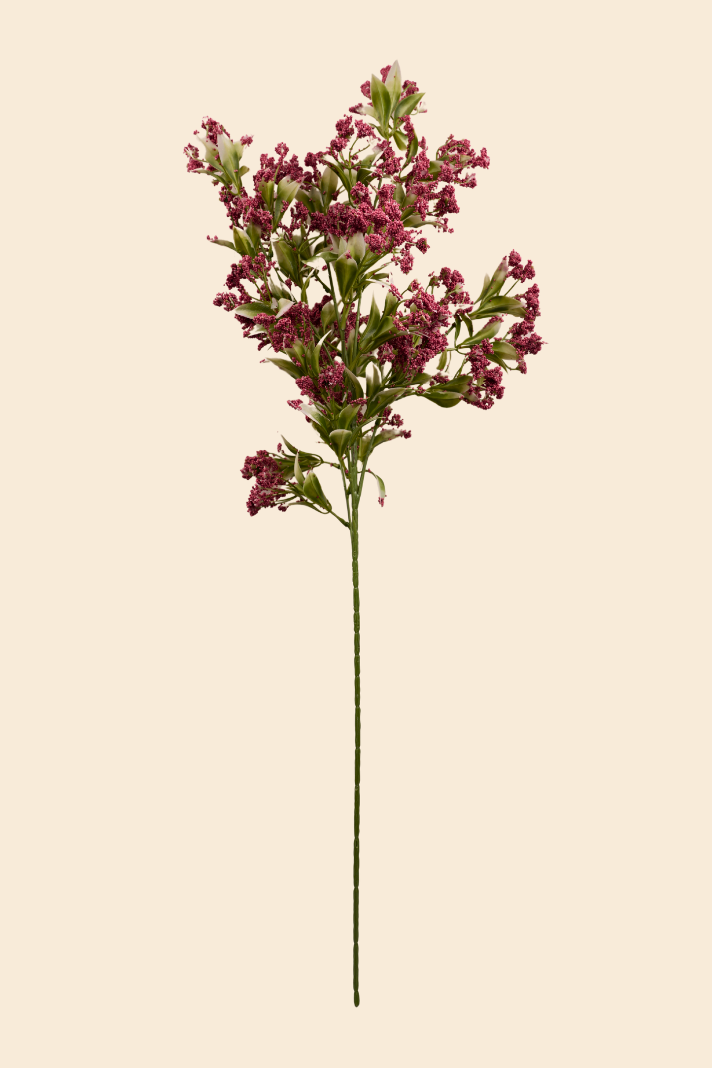 Faux Gypsophila Babys Breath Flower Stem - Dark Pink