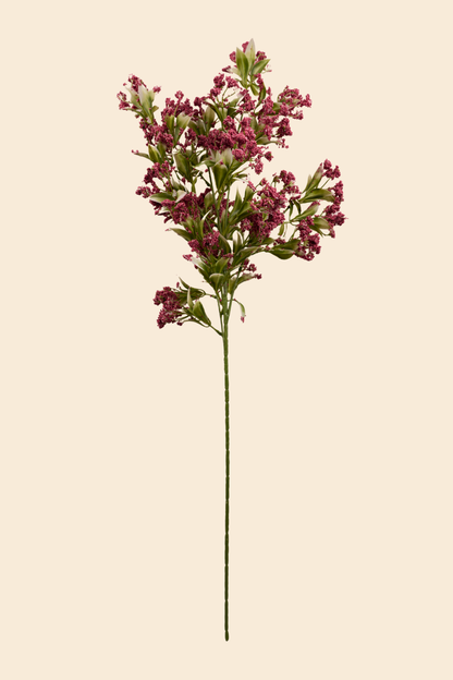 Faux Gypsophila Babys Breath Flower Stem - Dark Pink