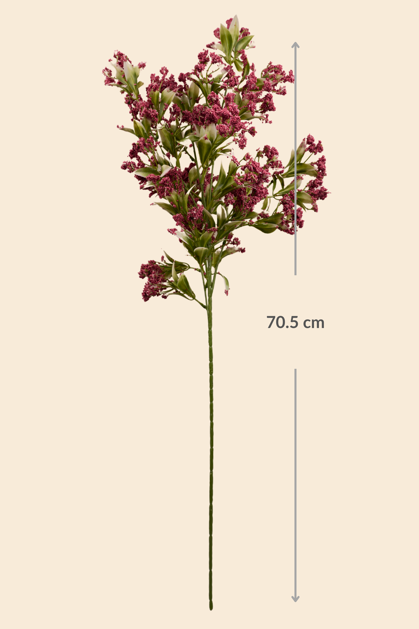Faux Gypsophila Babys Breath Flower Stem - Dark Pink