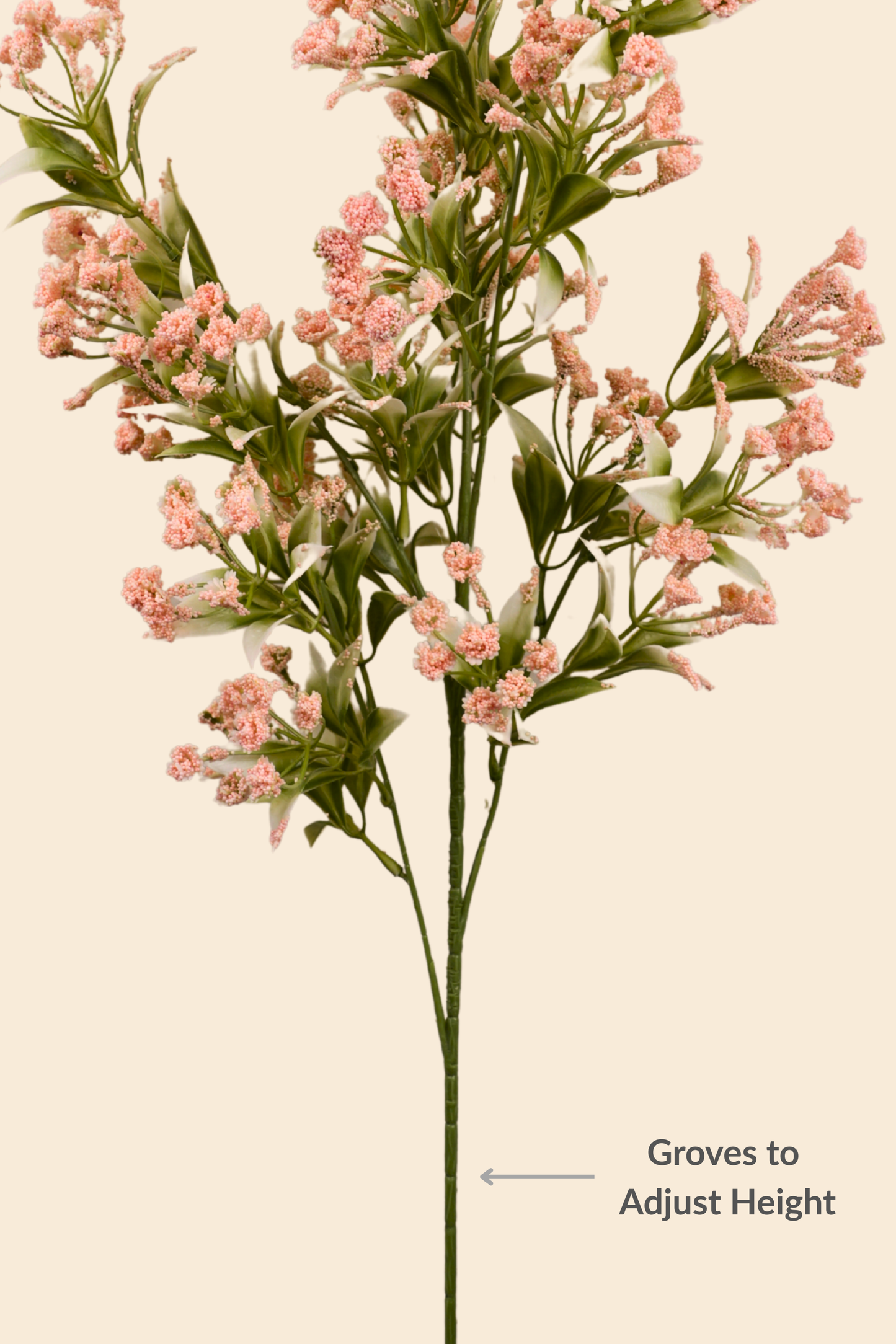 Faux Gypsophila Babys Breath Flower Stem - Light Pink