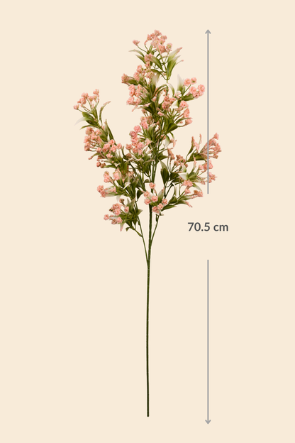 Faux Gypsophila Babys Breath Flower Stem - Light Pink