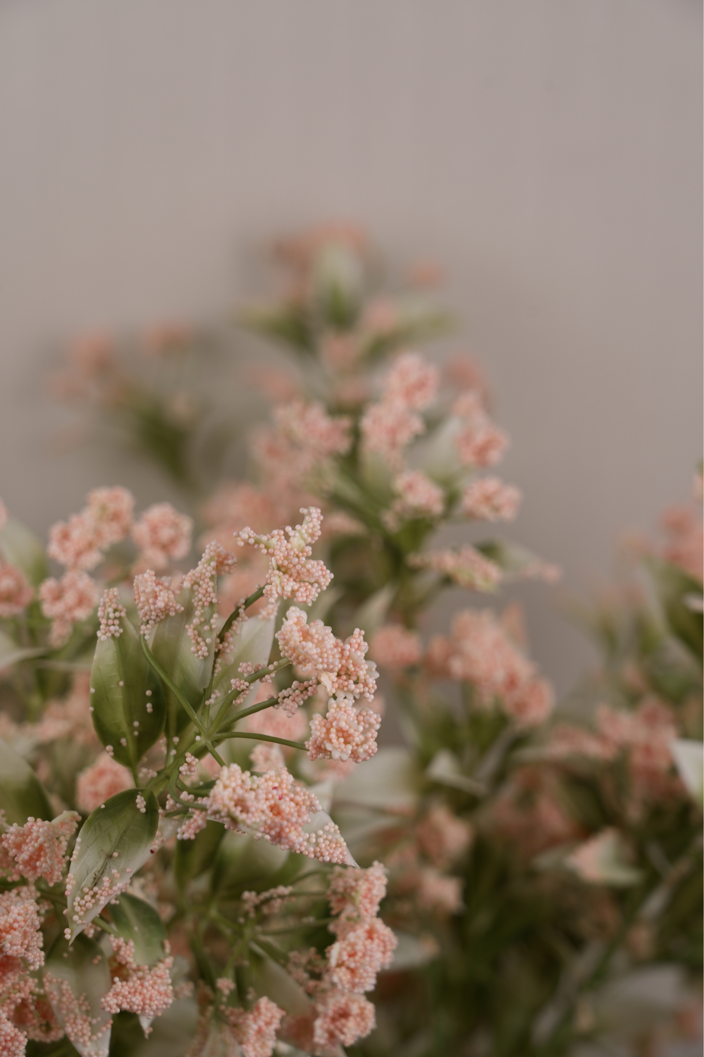 Faux Gypsophila Babys Breath Flower Stem - Light Pink