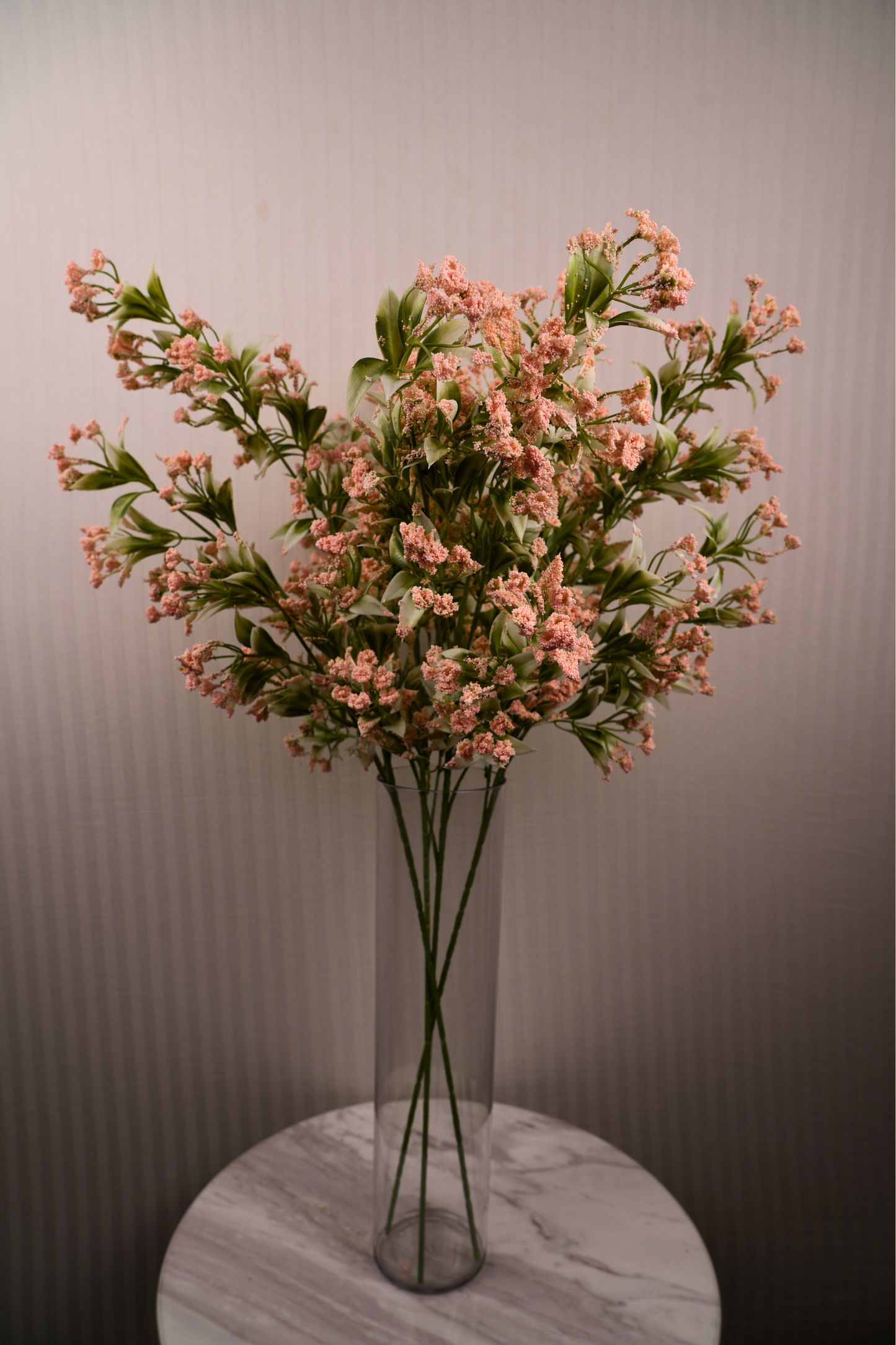 Faux Gypsophila Babys Breath Flower Stem - Light Pink