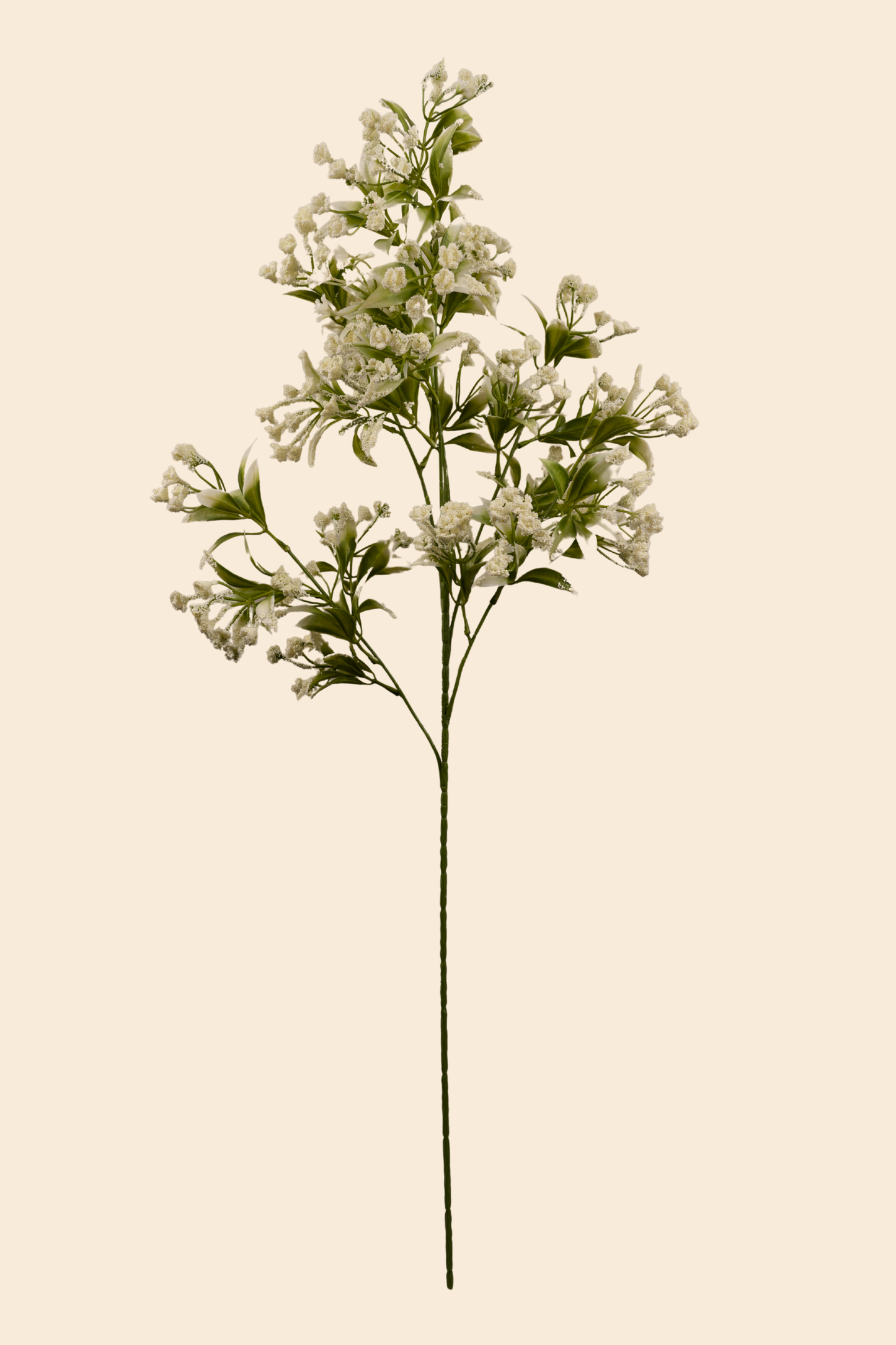 Faux Gypsophila Babys Breath Flower Stem - White