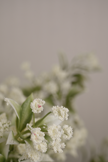 Faux Gypsophila Babys Breath Flower Stem - White