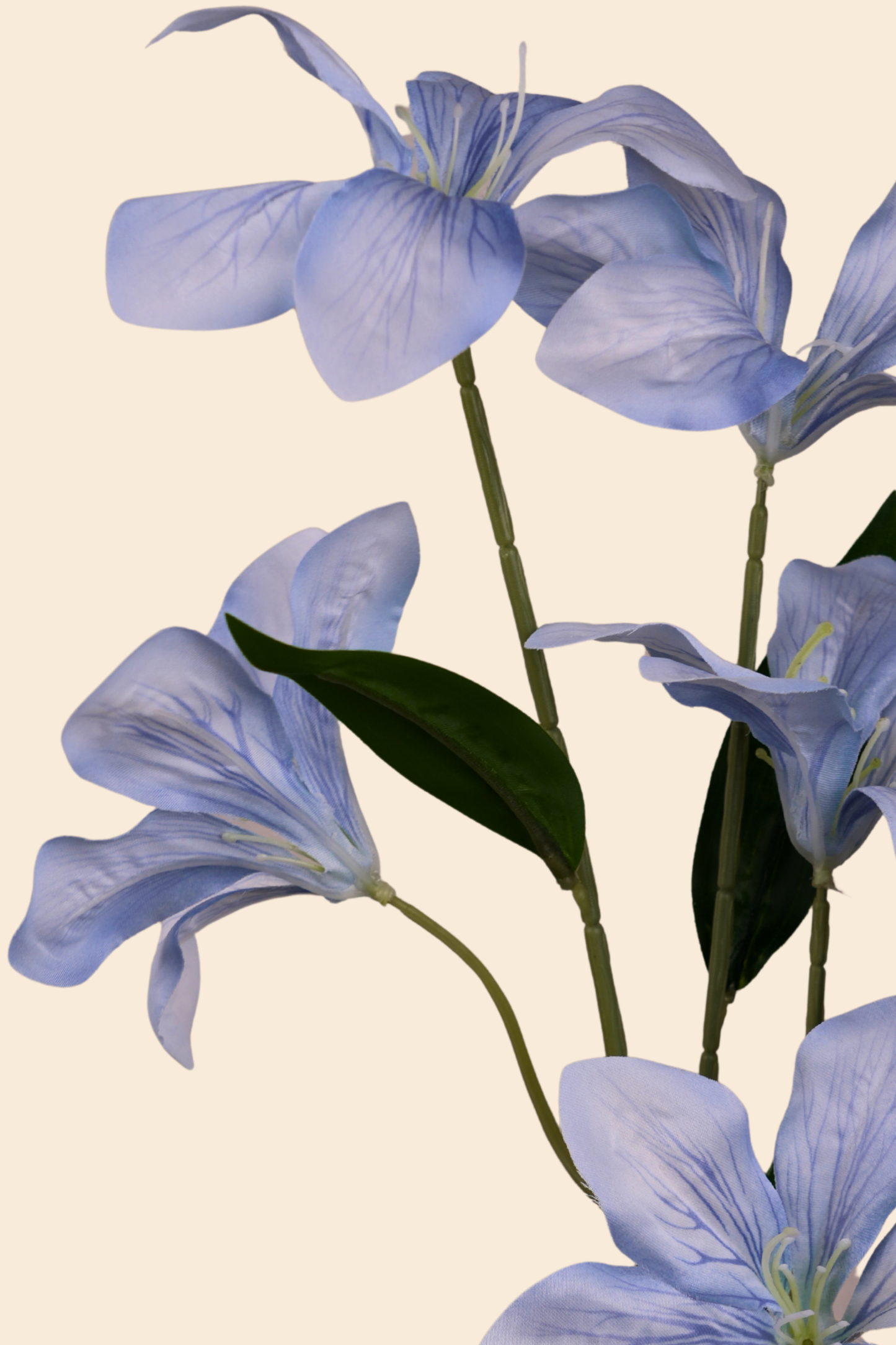 Faux Clemantis Azure Flower Stem - Blue