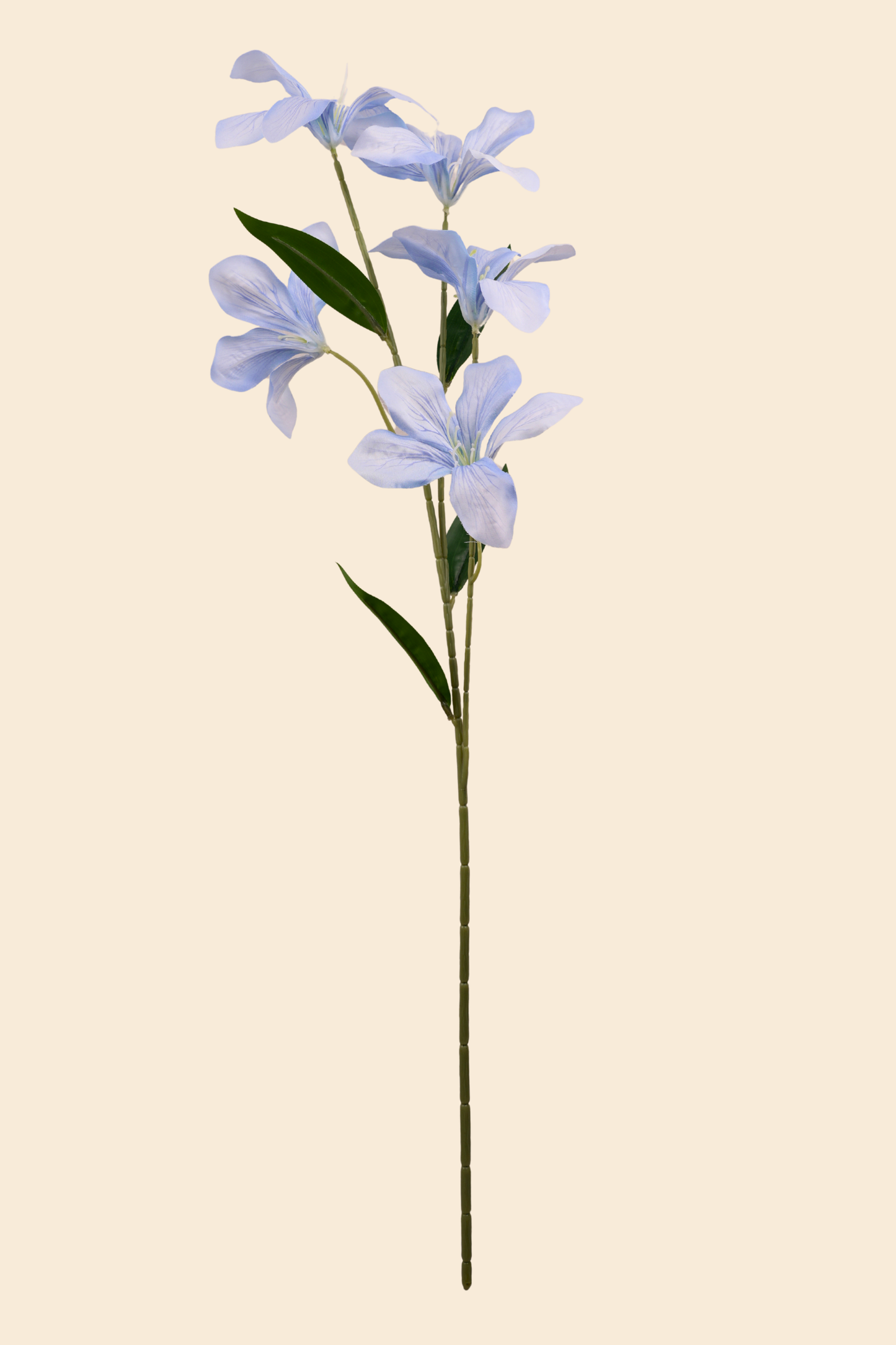 Faux Clemantis Azure Flower Stem - Blue