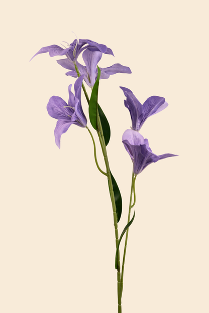 Faux Clemantis Azure Flower Stem - Lavender