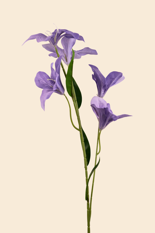 Faux Clemantis Azure Flower Stem - Lavender