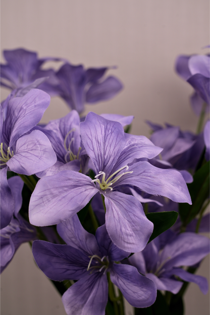 Faux Clemantis Azure Flower Stem - Lavender