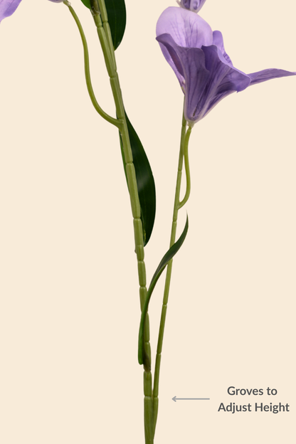 Faux Clemantis Azure Flower Stem - Lavender