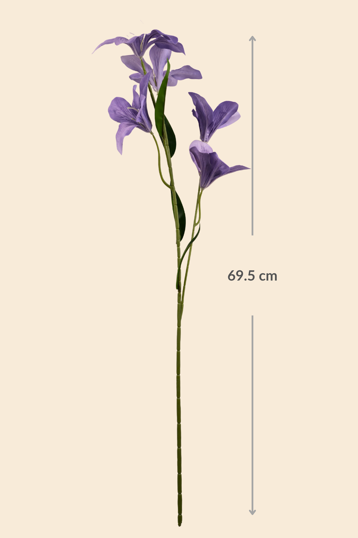 Faux Clemantis Azure Flower Stem - Lavender