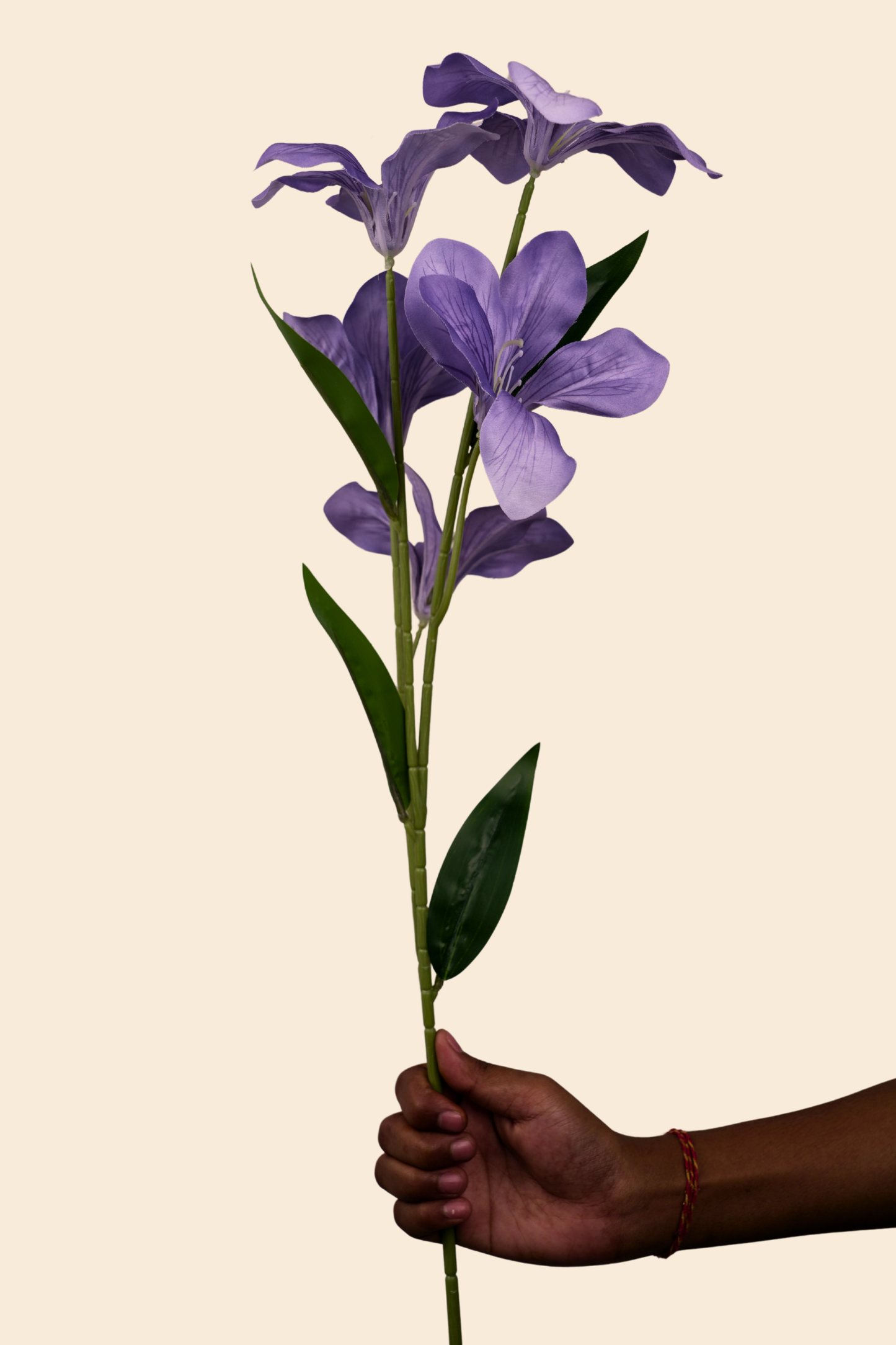 Faux Clemantis Azure Flower Stem - Lavender