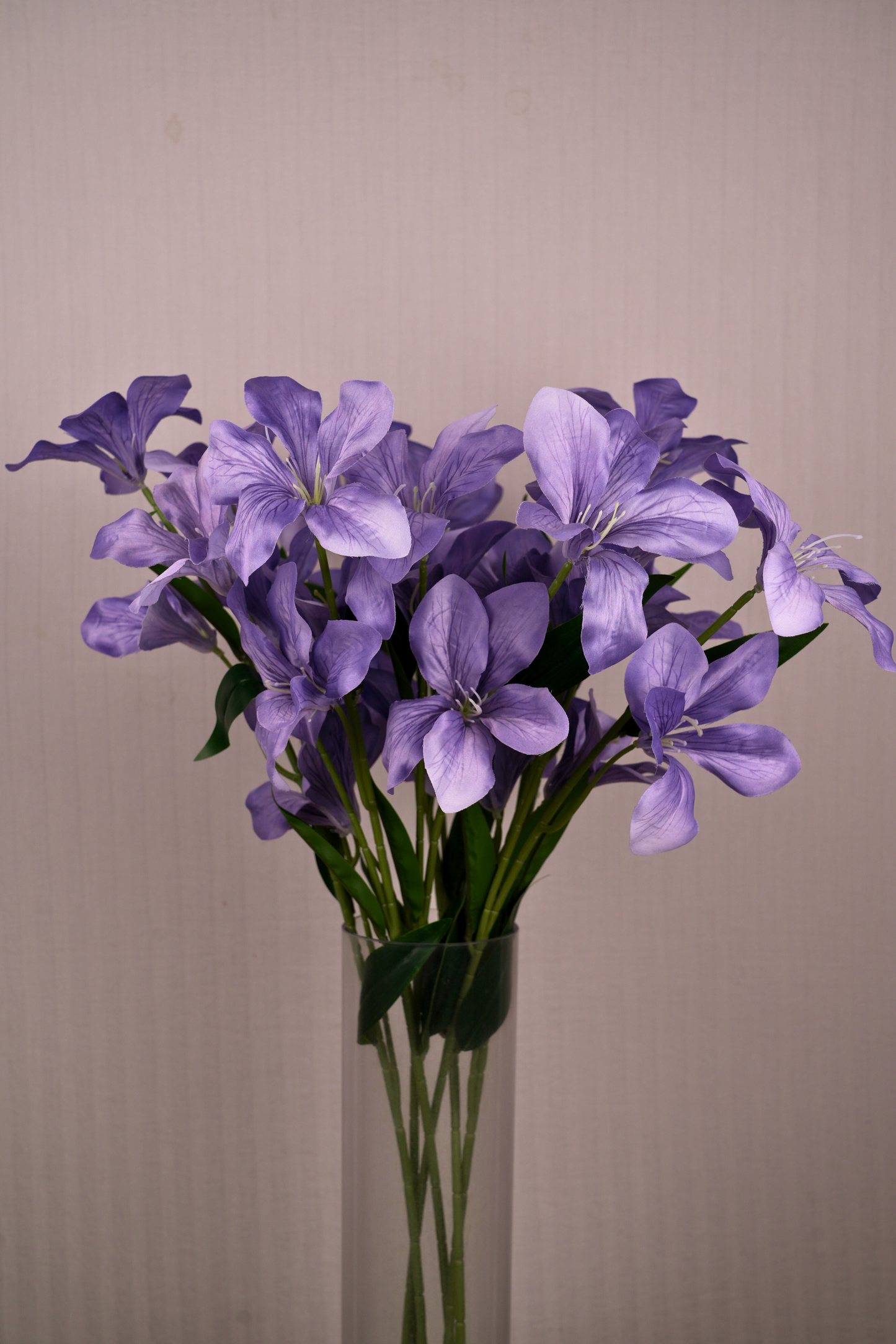 Faux Clemantis Azure Flower Stem - Lavender
