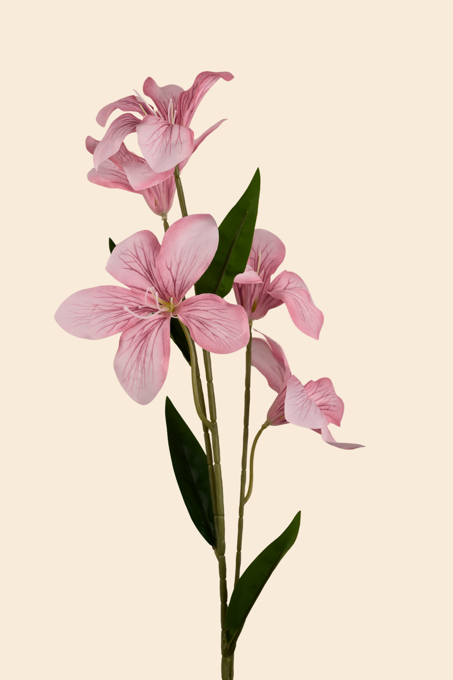 Faux Clemantis Azure Flower Stem - Light Pink