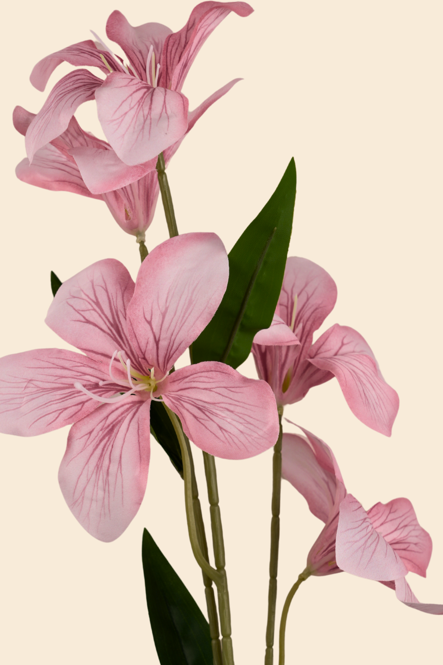 Faux Clemantis Azure Flower Stem - Light Pink