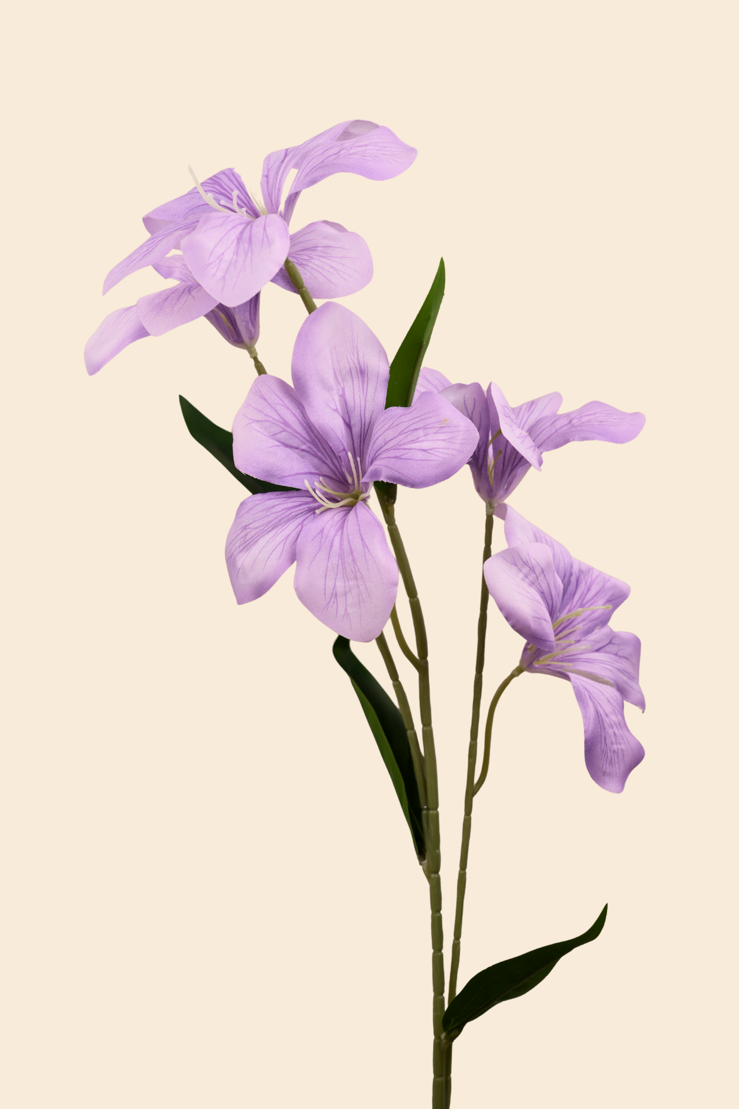 Faux Clemantis Azure Flower Stem - Purple