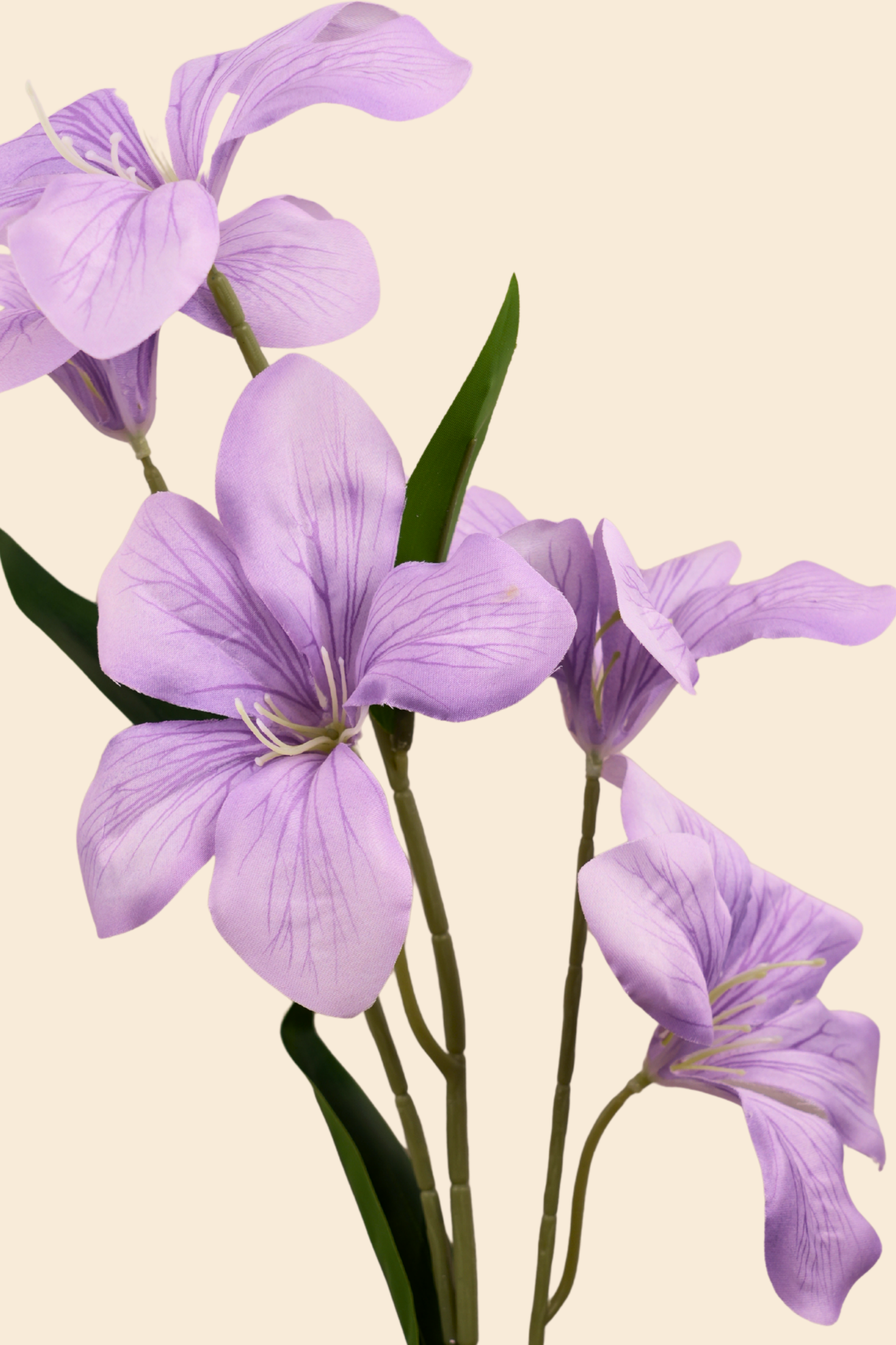 Faux Clemantis Azure Flower Stem - Purple