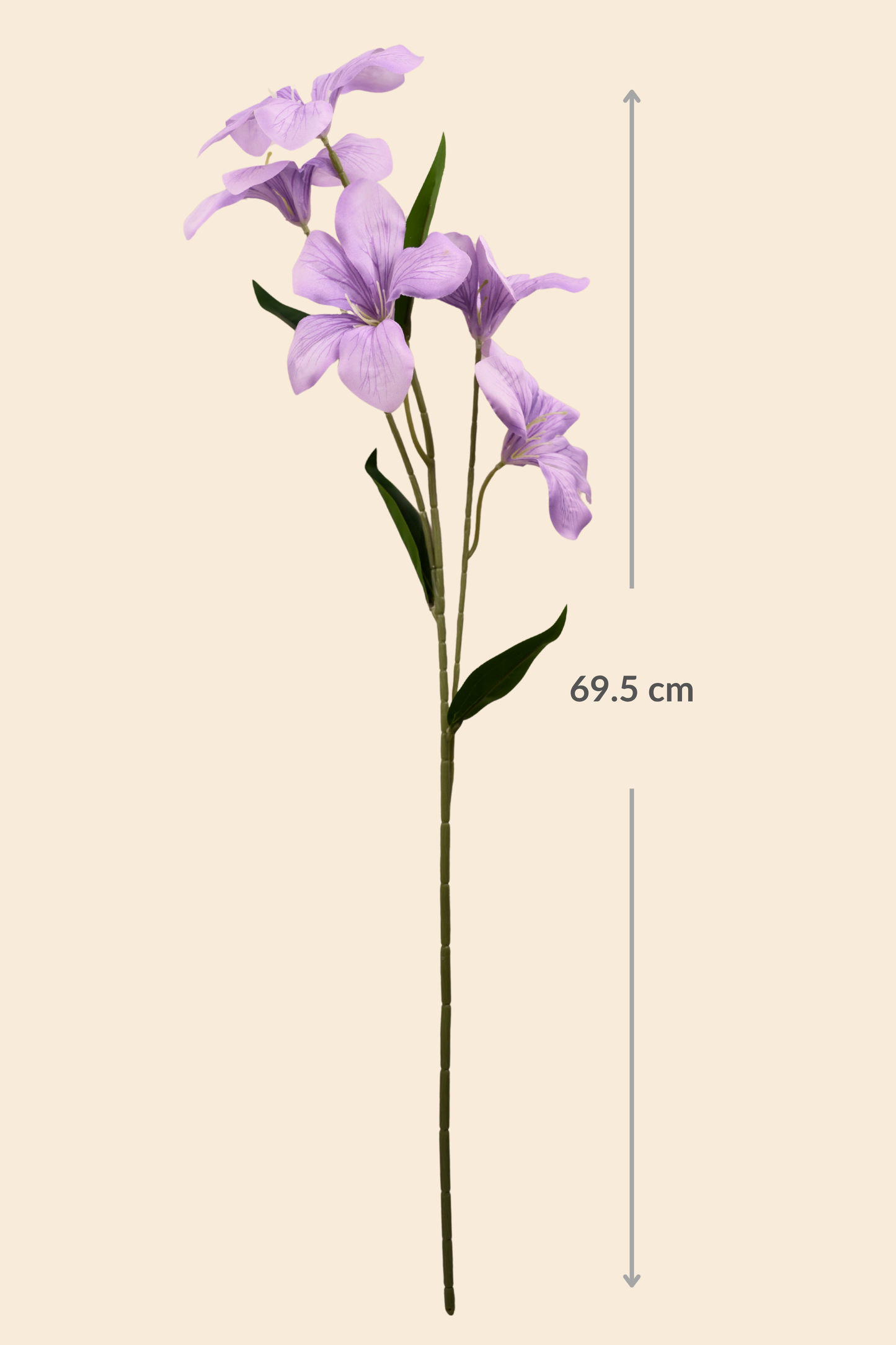 Faux Clemantis Azure Flower Stem - Purple