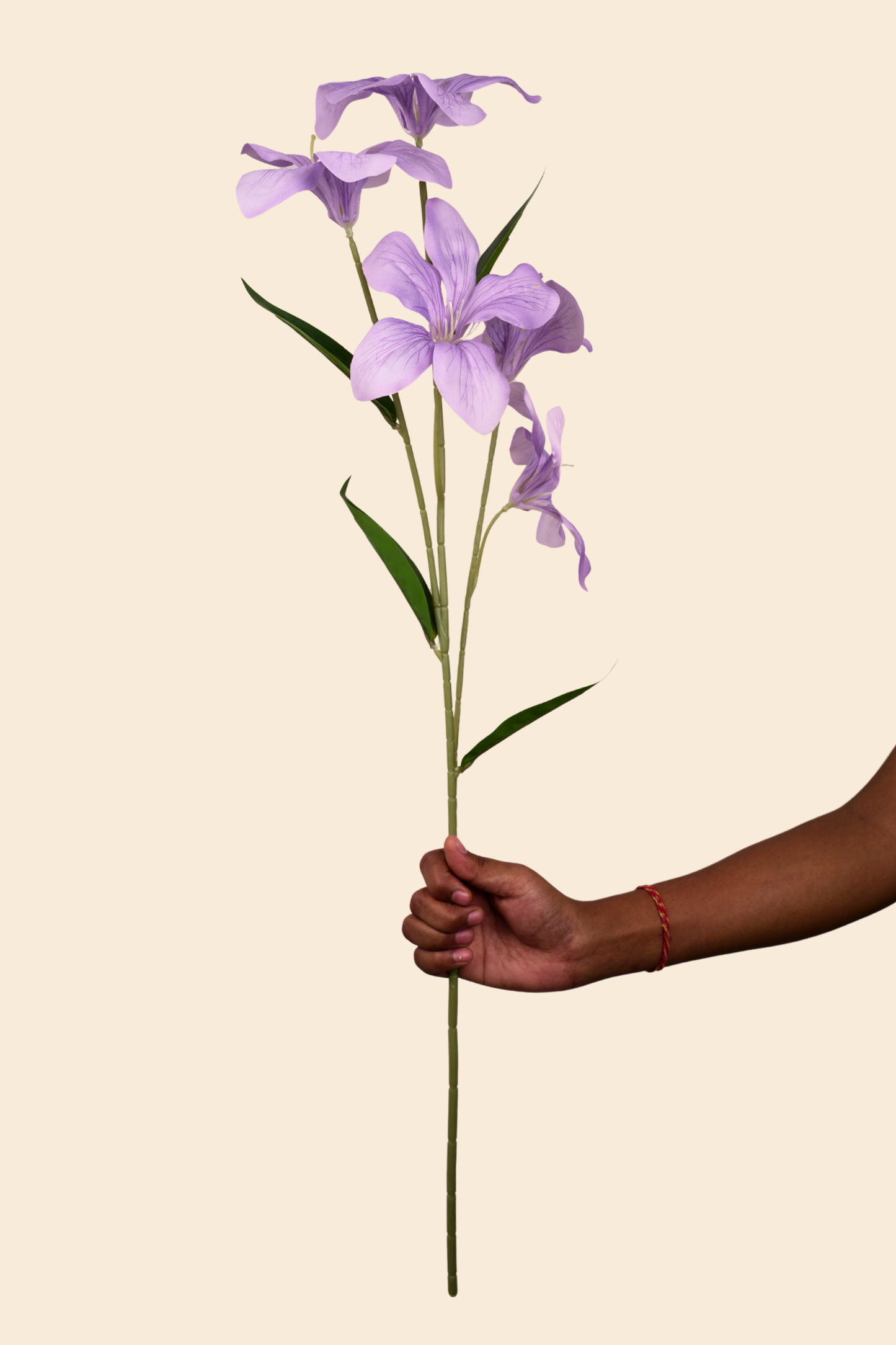 Faux Clemantis Azure Flower Stem - Purple