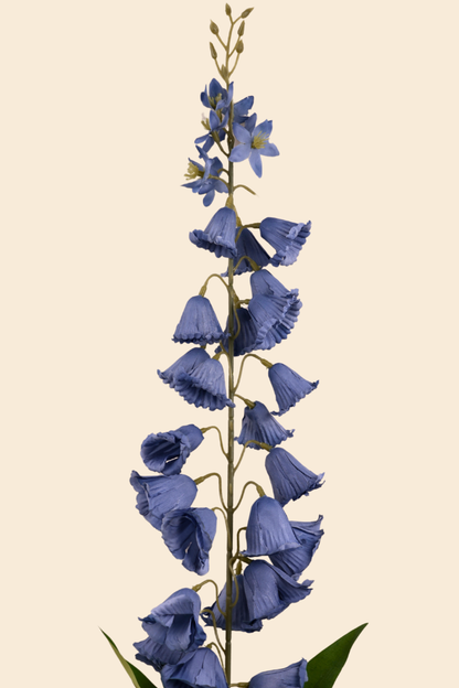 Faux Campanula Bell Flower Flower Stem - Blue