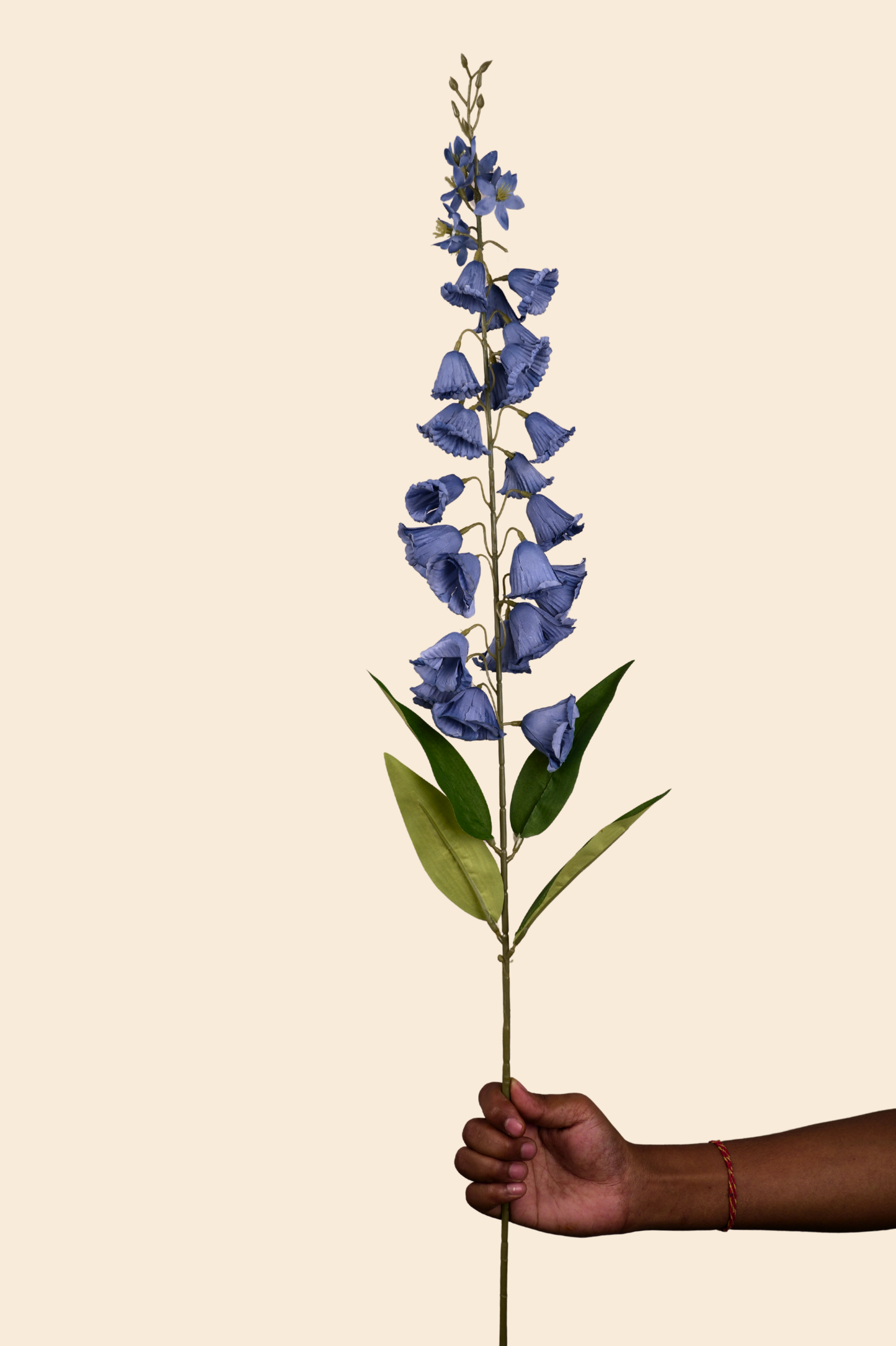 Faux Campanula Bell Flower Flower Stem - Blue