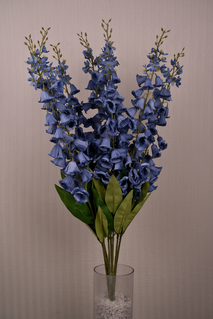 Faux Campanula Bell Flower Flower Stem - Blue