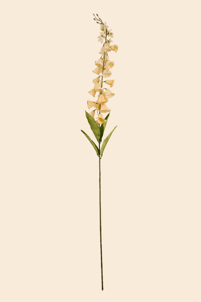 Faux Campanula Bell Flower Flower Stem - Cream