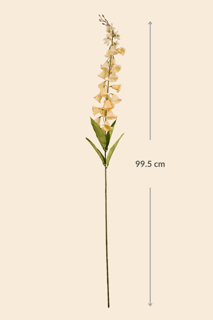 Faux Campanula Bell Flower Flower Stem - Cream