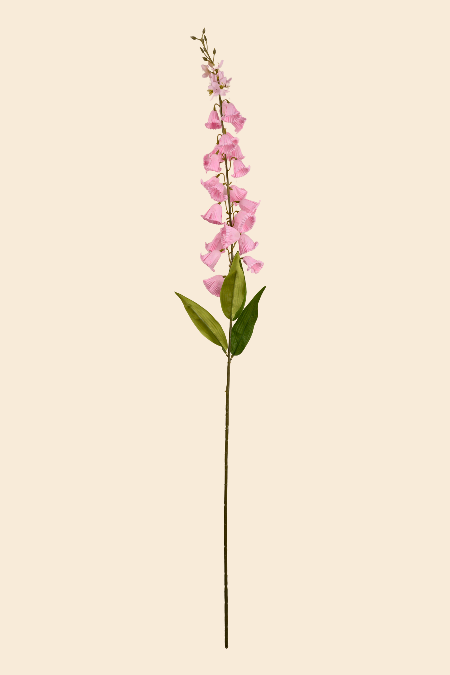 Faux Campanula Bell Flower Flower Stem - Light Pink