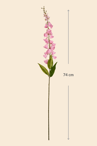 Faux Campanula Bell Flower Flower Stem - Light Pink