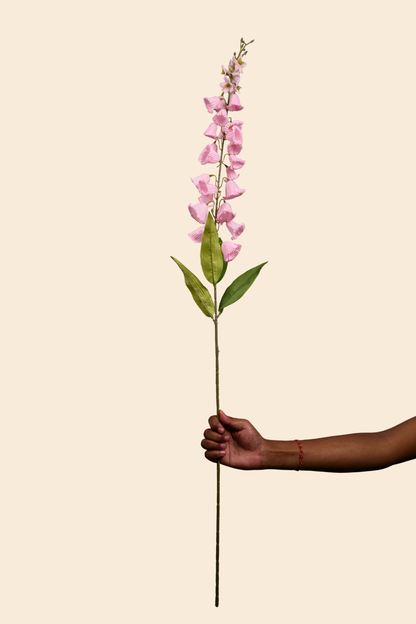 Faux Campanula Bell Flower Flower Stem - Light Pink
