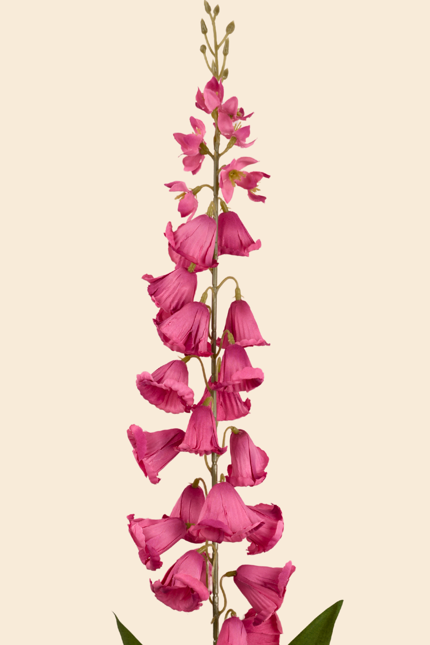 Faux Campanula Bell Flower Flower Stem - Pink