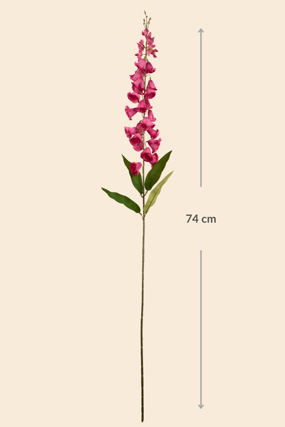 Faux Campanula Bell Flower Flower Stem - Pink