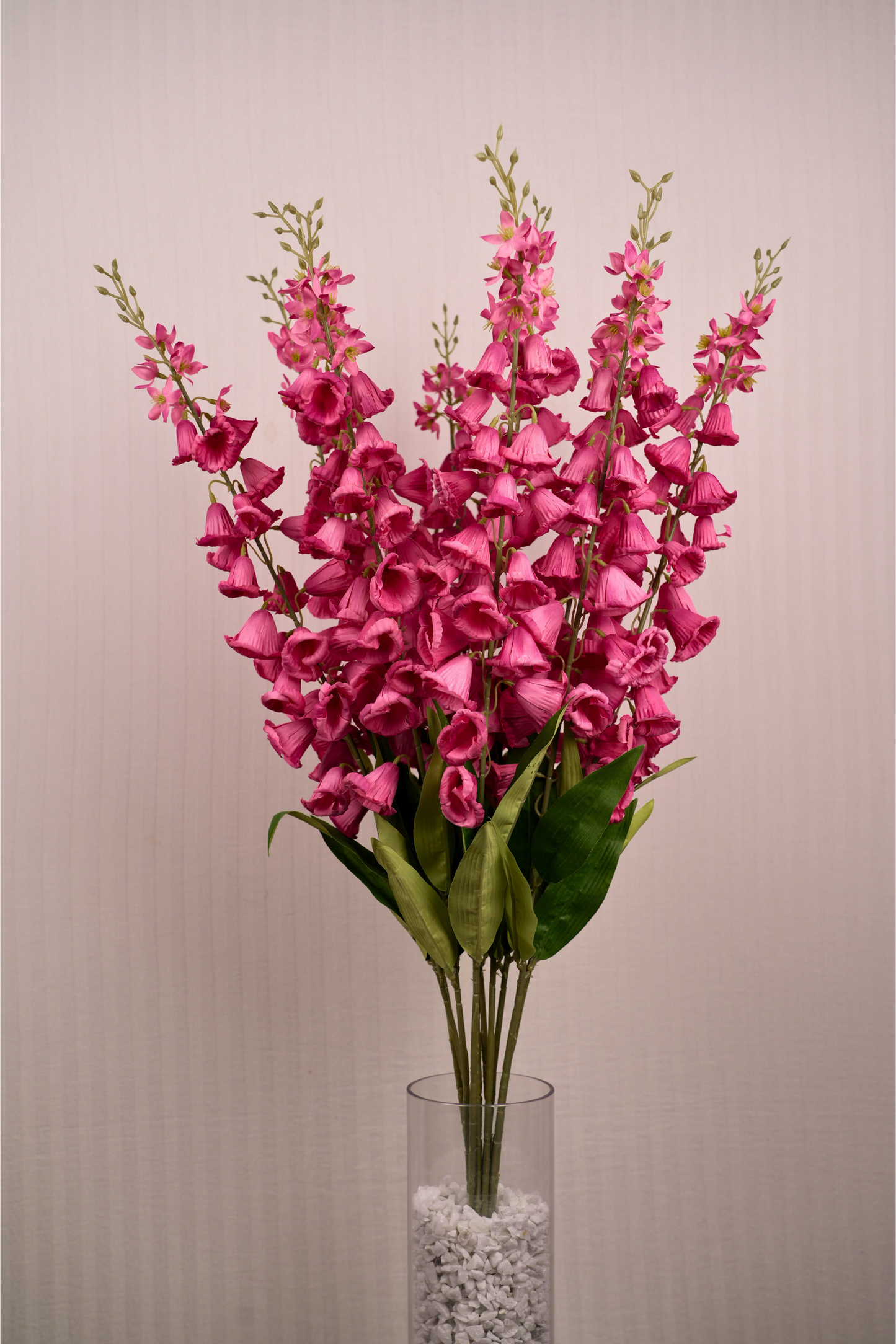 Faux Campanula Bell Flower Flower Stem - Pink