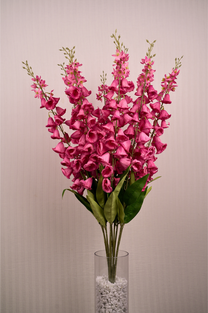 Faux Campanula Bell Flower Flower Stem - Pink