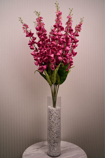 Faux Campanula Bell Flower Flower Stem - Pink