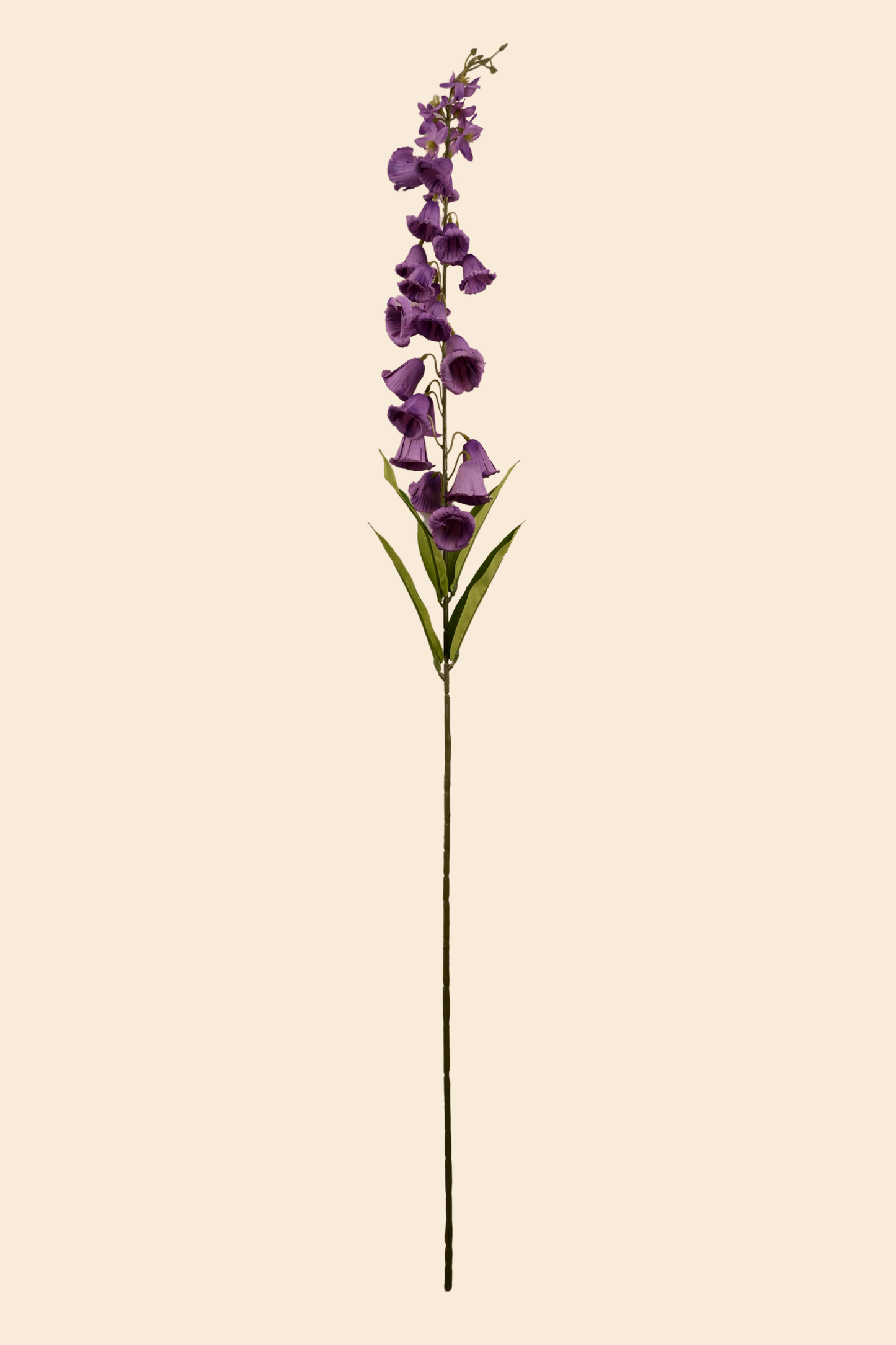 Faux Campanula Bell Flower Flower Stem - Purple