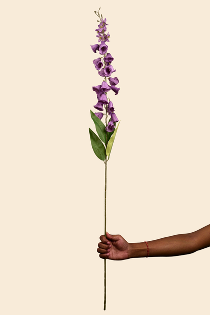 Faux Campanula Bell Flower Flower Stem - Purple