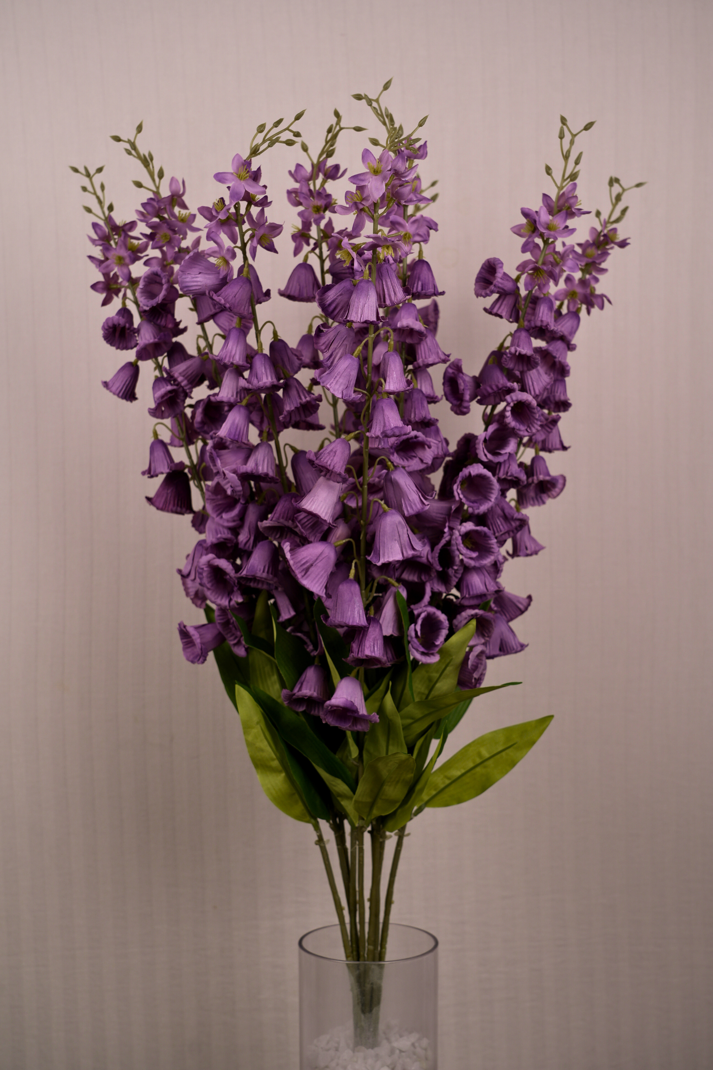 Faux Campanula Bell Flower Flower Stem - Purple