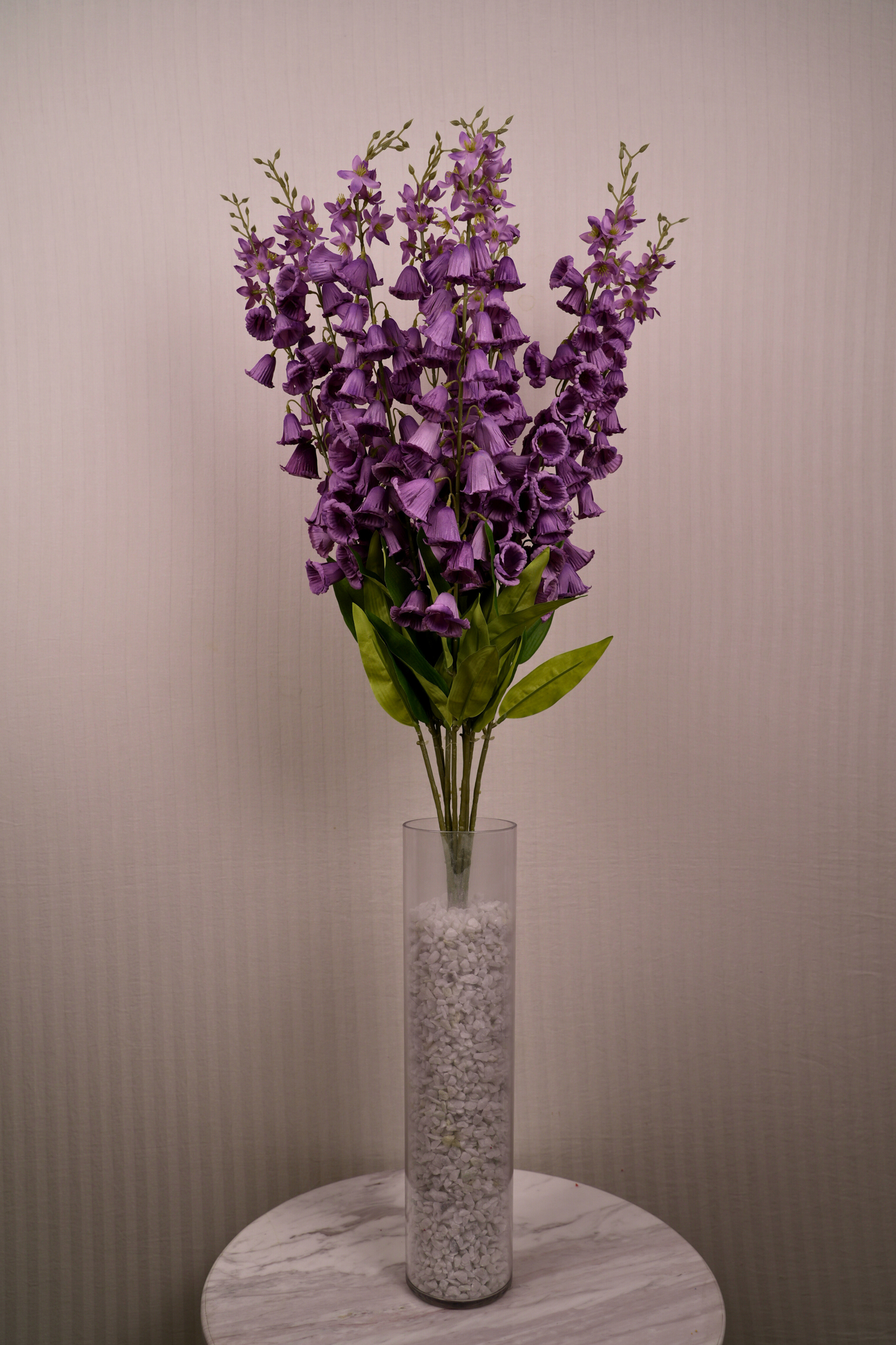 Faux Campanula Bell Flower Flower Stem - Purple