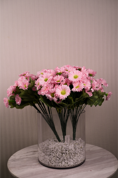 Faux Gerbera Daisy Mini Flower Stem - Pink
