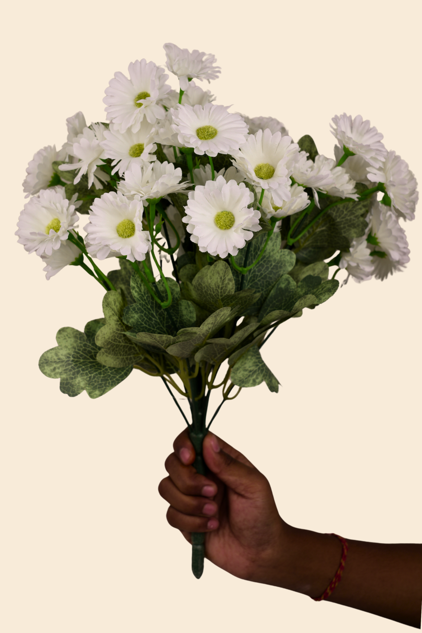 Faux Gerbera Daisy Mini Flower Stem - White