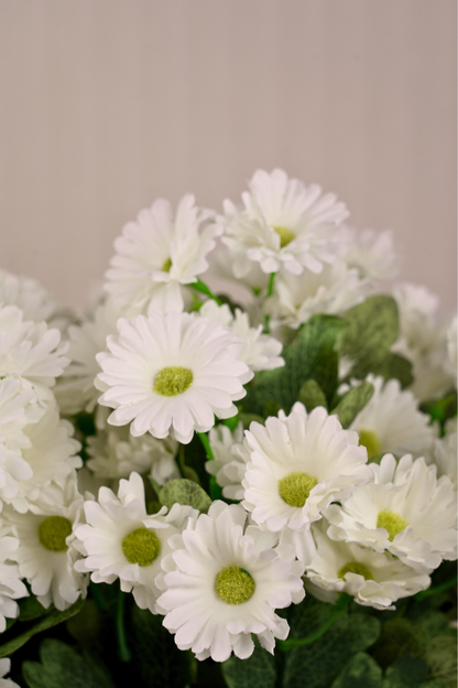 Faux Gerbera Daisy Mini Flower Stem - White