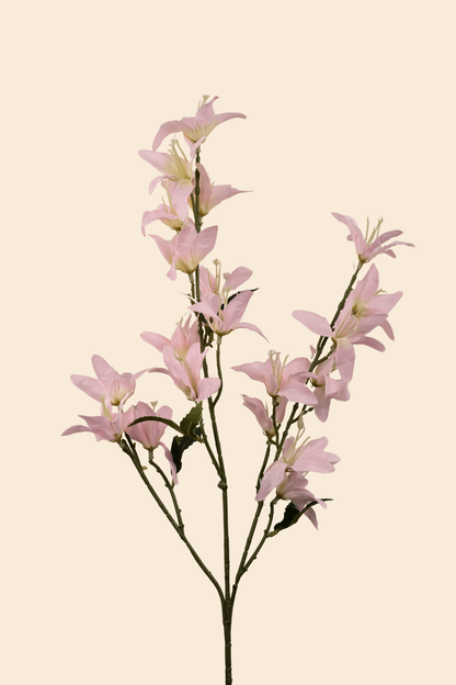 Faux Clematis Spray Star Flower Stem - Light Pink