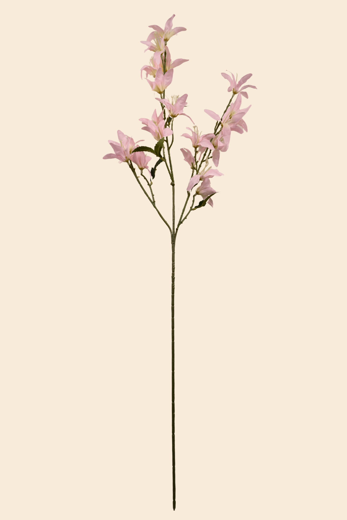 Faux Clematis Spray Star Flower Stem - Light Pink