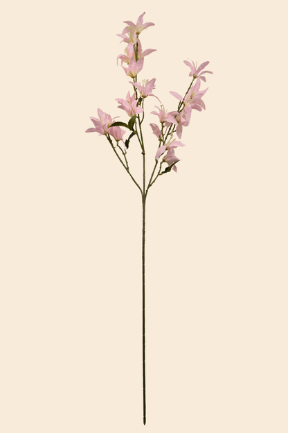 Faux Clematis Spray Star Flower Stem - Light Pink